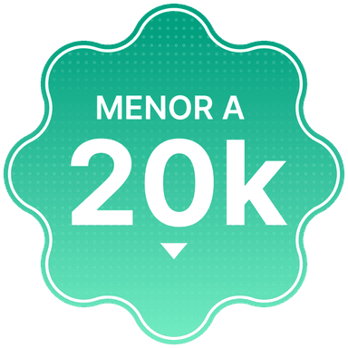 Menos de $20k